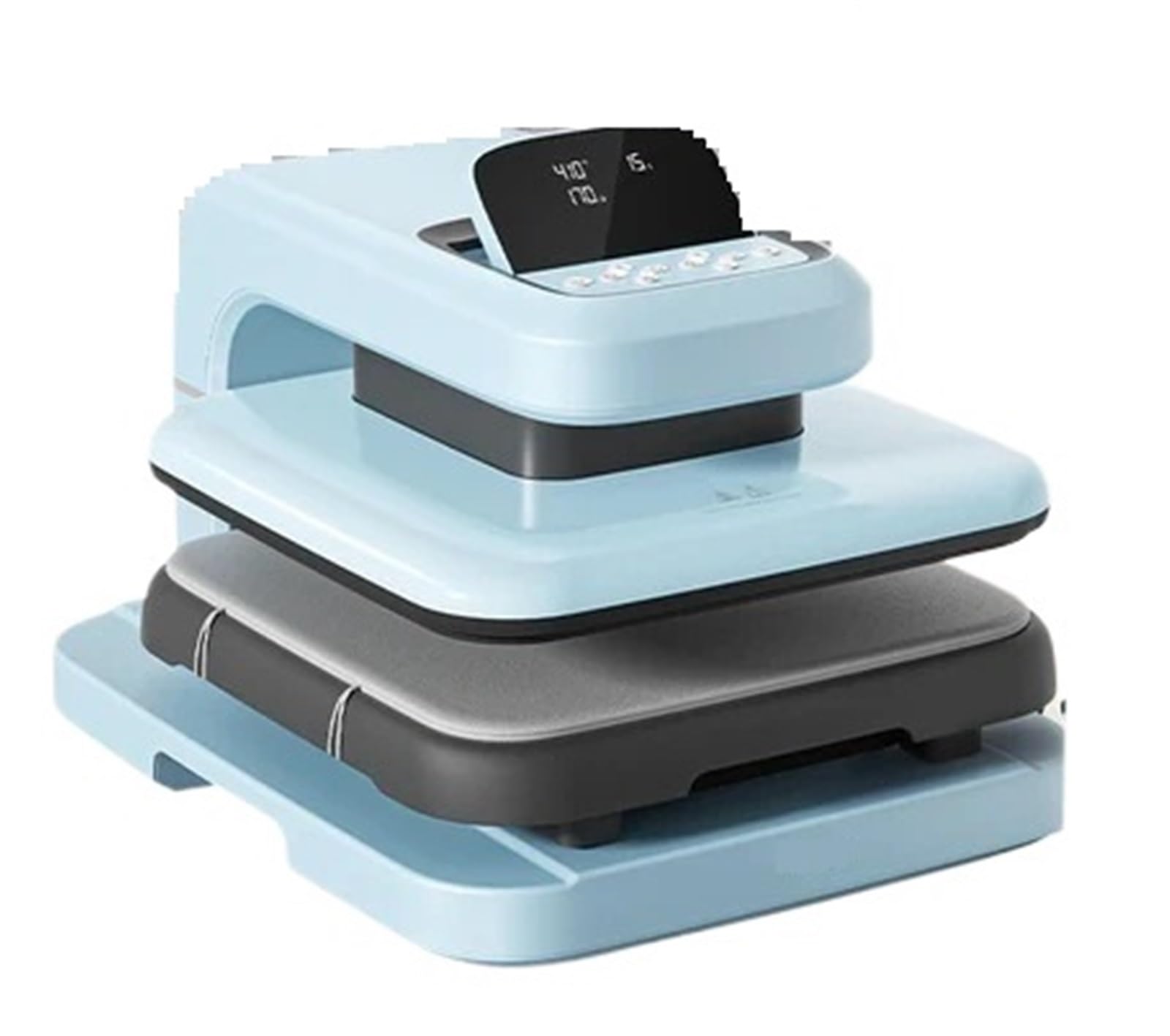 CVFRDD Hot Stamping Machine Kit Heat Press Machine Digit 15x15 Sublimation Essential Bundle For T Shirts(C)