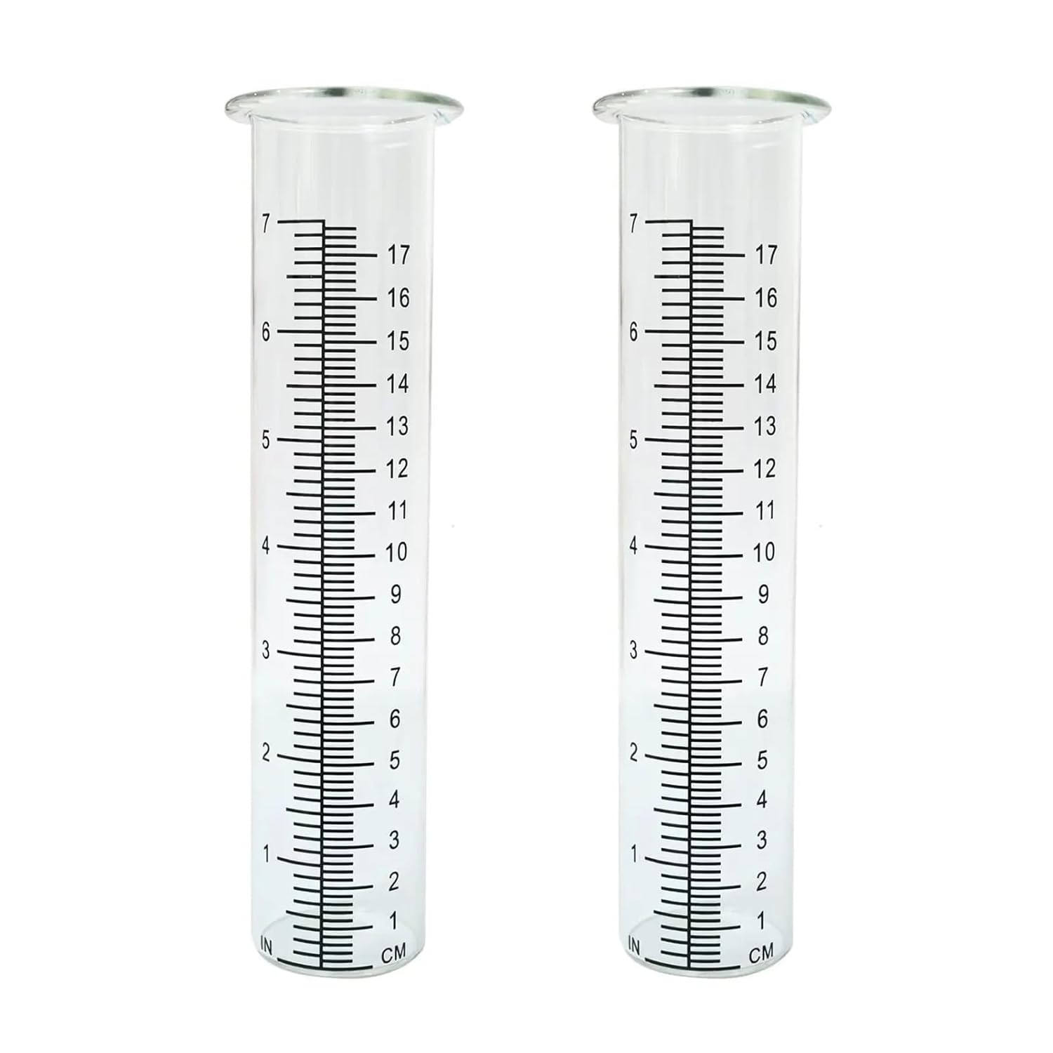 Outdoor Garden Rain Gauge Two Readings for Lawn Yard Use(1pcs,6 Inches)
