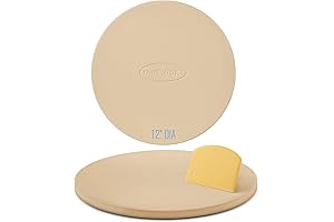 Unicook 12 Inch Pizza Stone - Perfect crisp crust pizza every time!