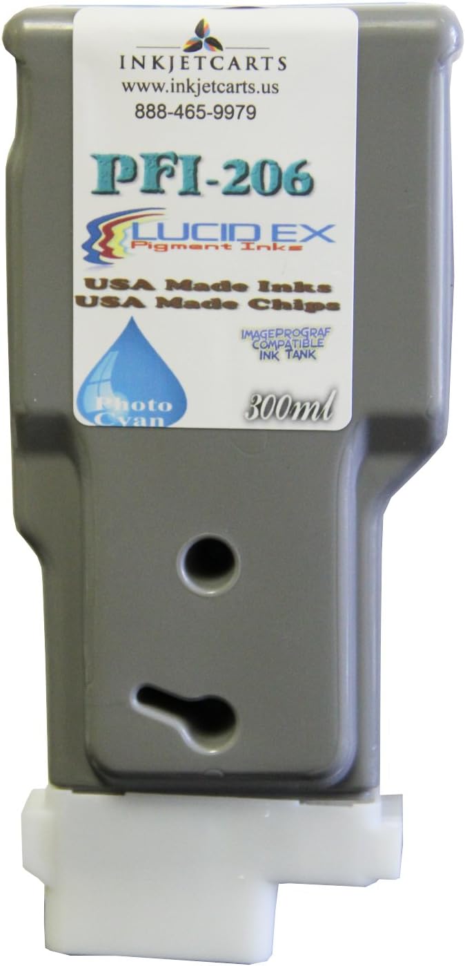 Canon Compatible IPF6400 IPF6450 PFI-206 Photo Cyan Cartridge