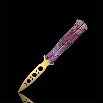 ARMD SHARK バタフライナイフ オレンジ ARMD SHARK バタフライナイフ オレンジ