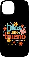 Vista 4 de Funda religiosa de la Biblia para iPhone 16 Dios Es Bueno Spanish Christian Jesus God