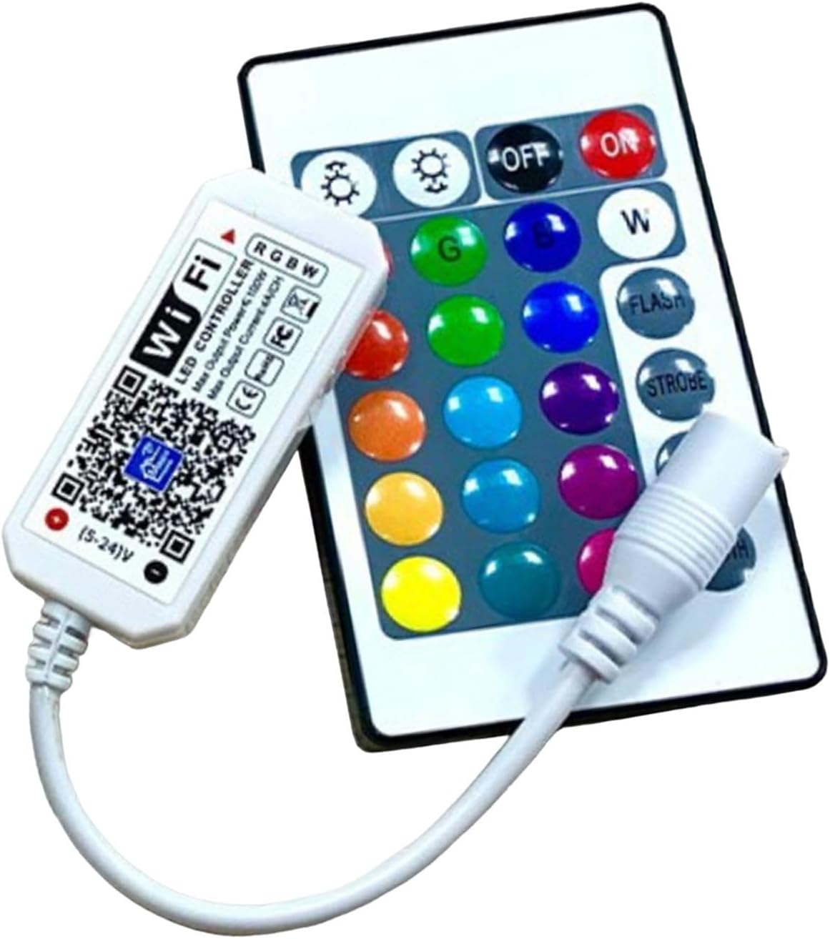Remote Controller 24 Keys for Multicolor RGBW LED Strip Lights, Wireless 360 Degrees Controllable Through Wall/Obstacle | Lamps, Lighting & Ceiling Fans | Lighting Parts & Accessories