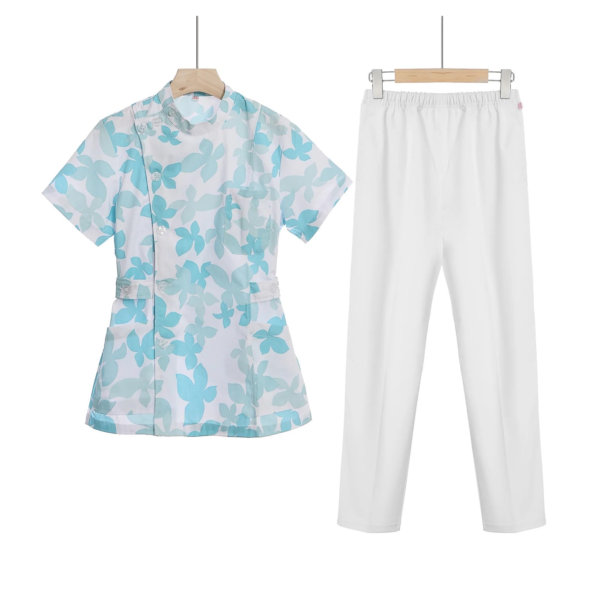 Uniforme de Enfermera y médico, Ropa Mujer, Traje enfermería Dos Piezas, Bata Hospital for salón Belleza