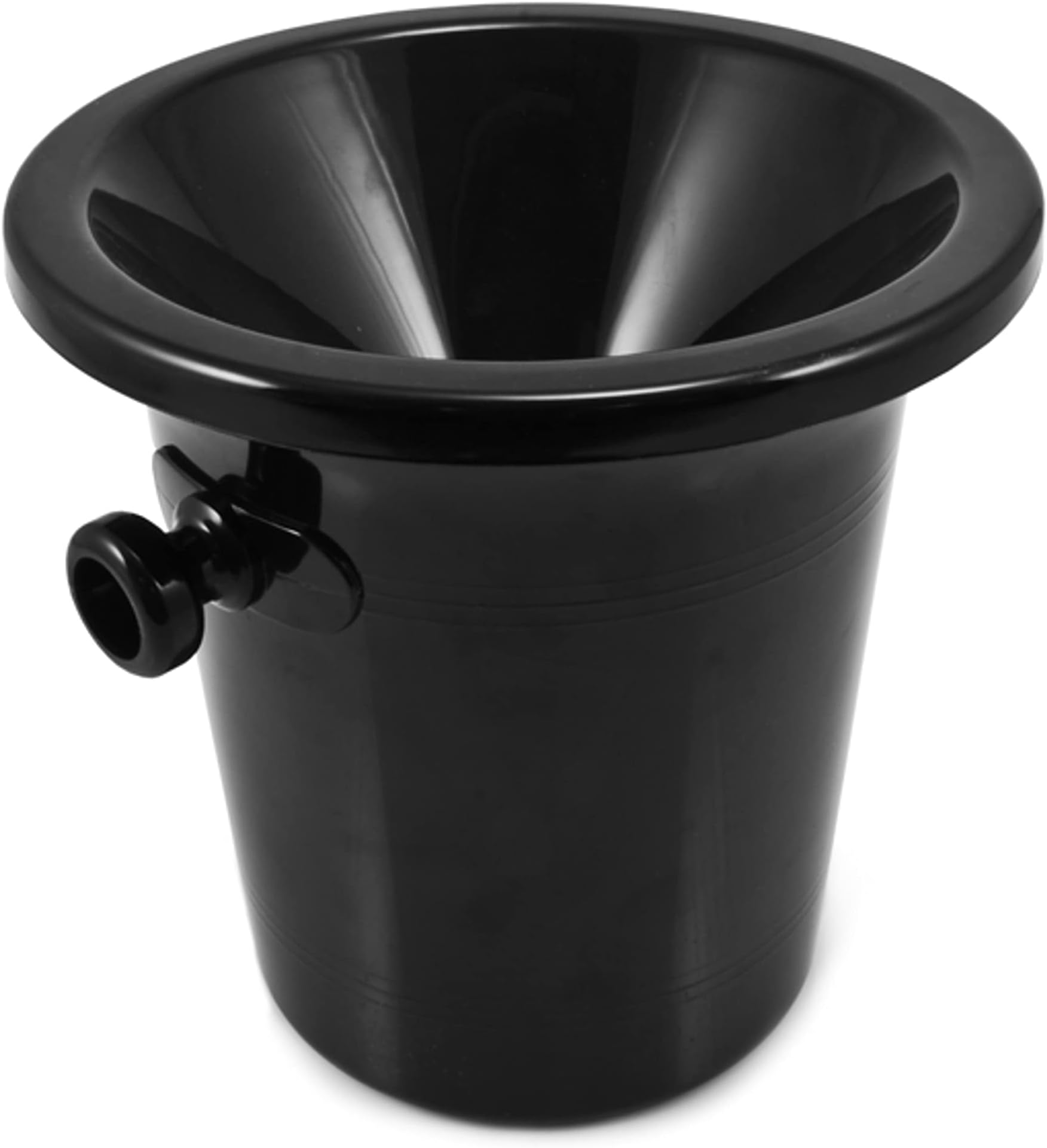 True Spittoon Wine Tasting Dump Bucket with Removable Lid, Made of Plastic Lighter than Stainless Steel for Cocktails Whiskey Tobacco, Holds 64 oz