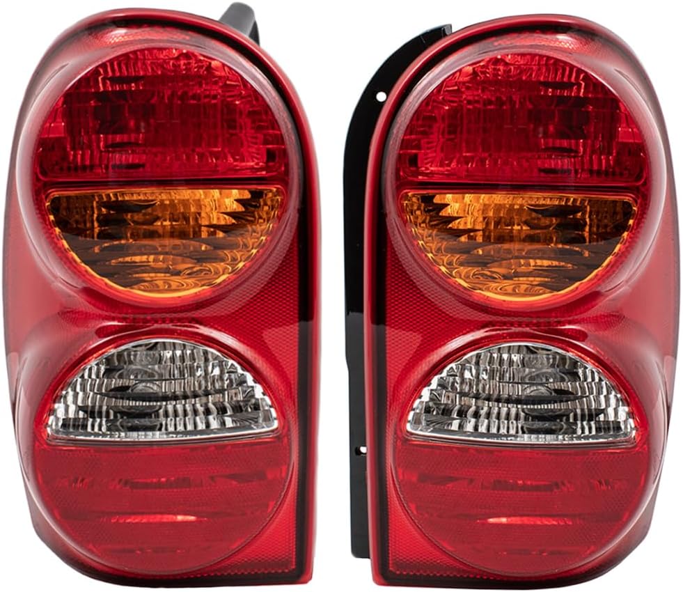 EPIC LIGHTING Halogen Replacement Spec Tail Lights Compatible with JE.EP 02-04 LIBERTY [ CH2800149 CH2801149 55155829AF 55155828AF ] Pair