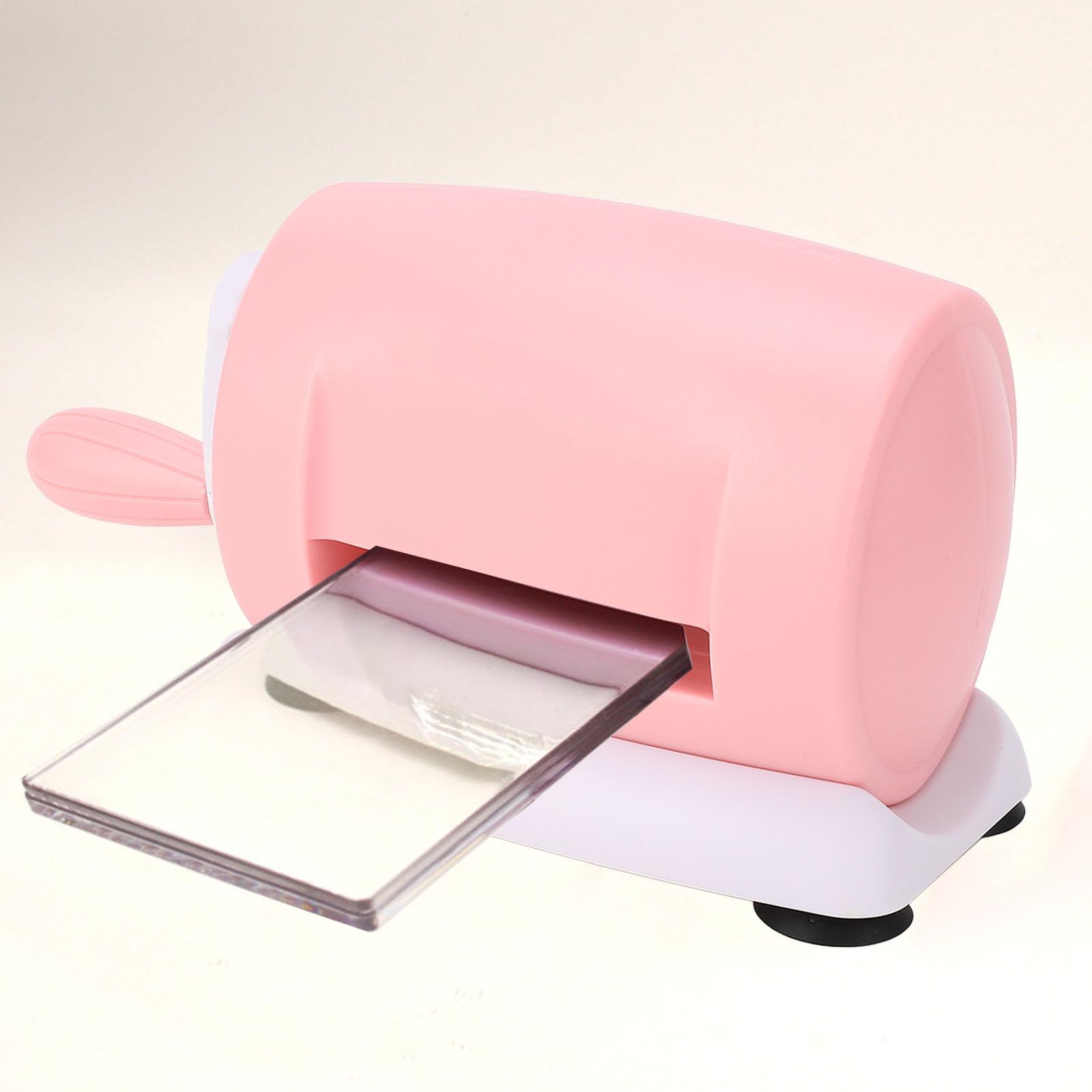 Mini Macchina per Goffratura Fustellatrice, Taglierina di Carta Portatile per la Creazione di Biglietti, Scrapbooking, Goffratrice in ABS con Tappetino Taglio in Plastica,