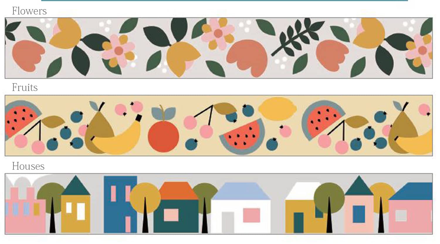 Amazon.co.jp: カミイソ産商 マスキングテープ 北欧柄 Heidi 3柄セット