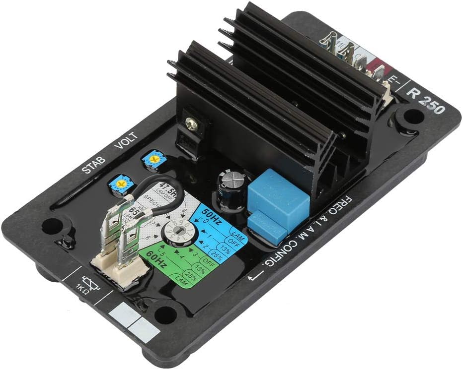 R250 Automatic Voltage Regulator AVR Generator Parts Brushless Alternator Regulator Module Adjustable