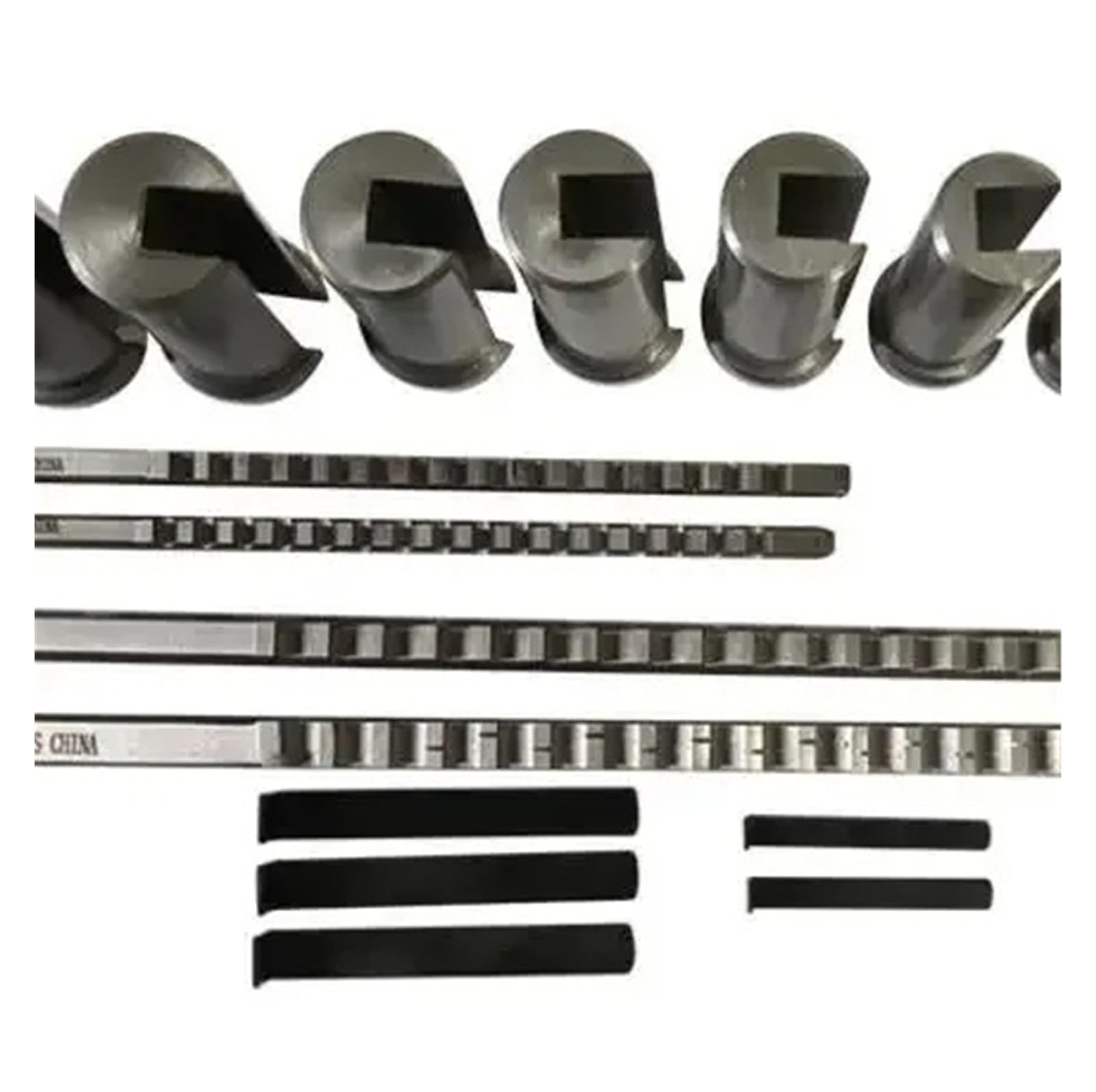 Zestaw 18 przeciągaczy do rowków wpustowych 4/5/6/8 mm metrycznych, przeciągaczy typu push-type do obrabiarek CNC do obróbki metalu, tokarek