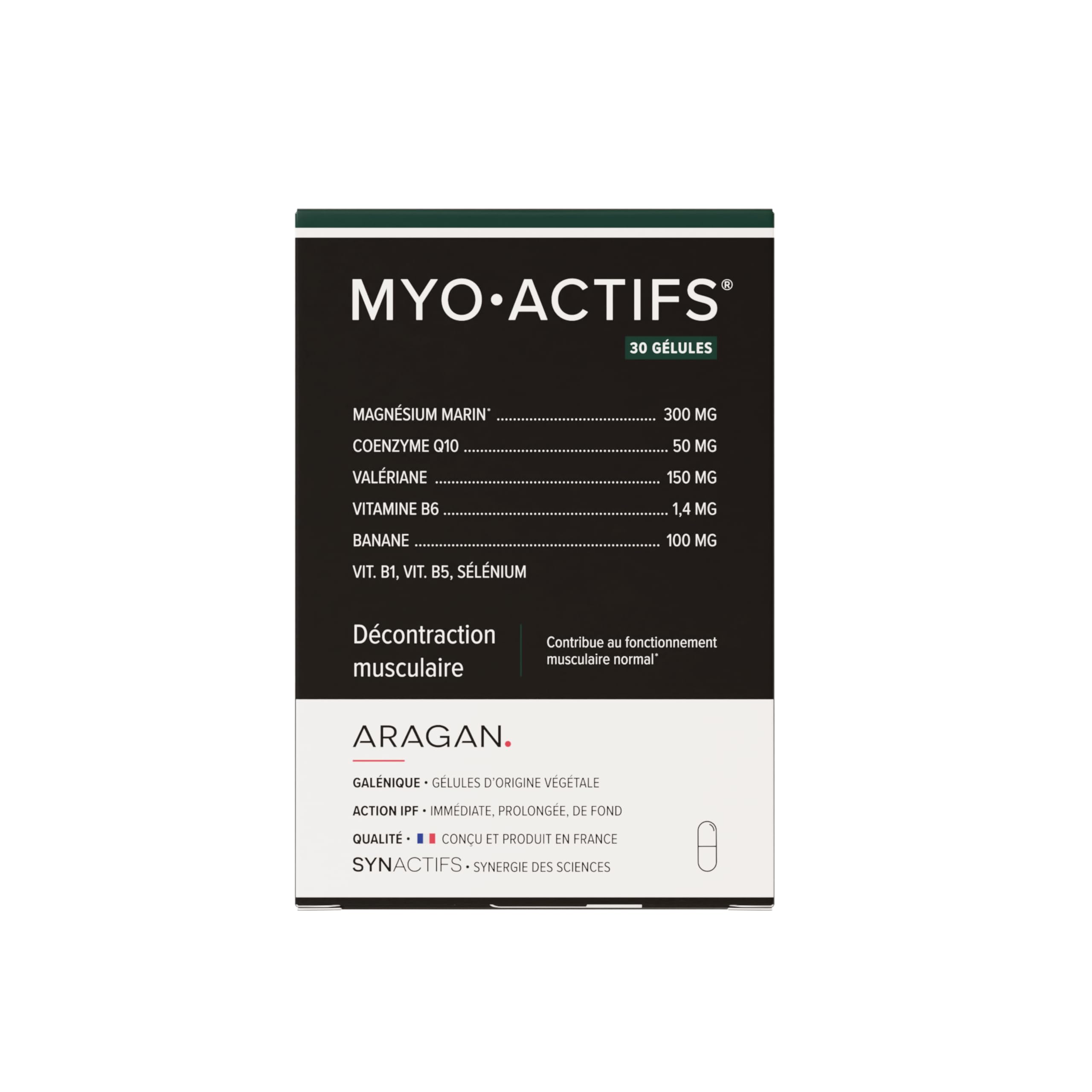 Myo Actifs décontraction musculaire 30 gélules