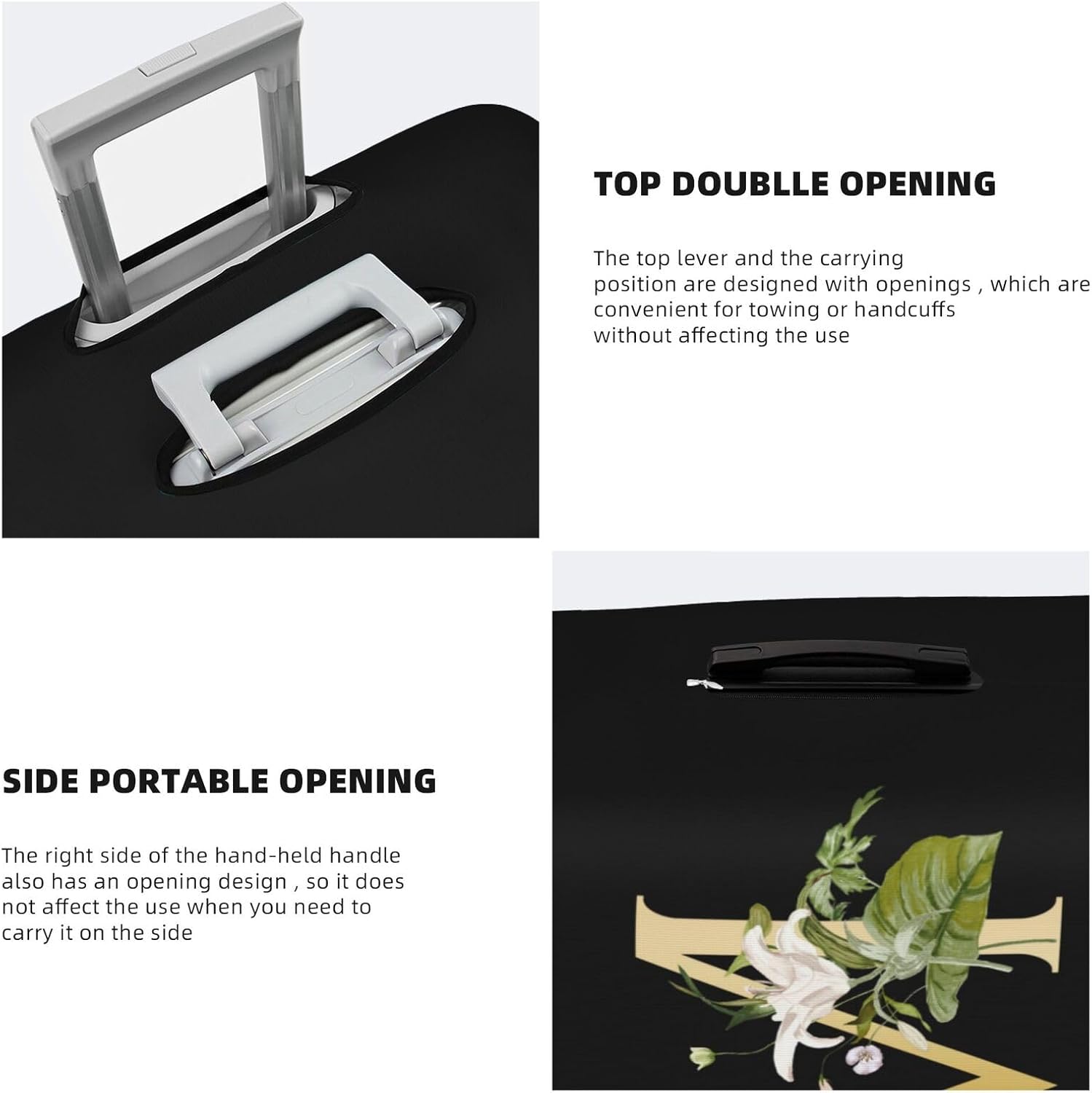 Decorative M Suitcase Protectors Elastic Washable Luggage Covers With Concealed Zippers For 18-32 Inch Luggage (Size Xl: Fits 29-32 Inch)