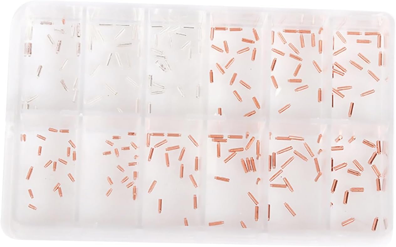 CHICHIYANG 240PCS Copper Watch Dial Feet 12 Sizes Watch Dial Assembly Kit Watchmaker Repair Tool
