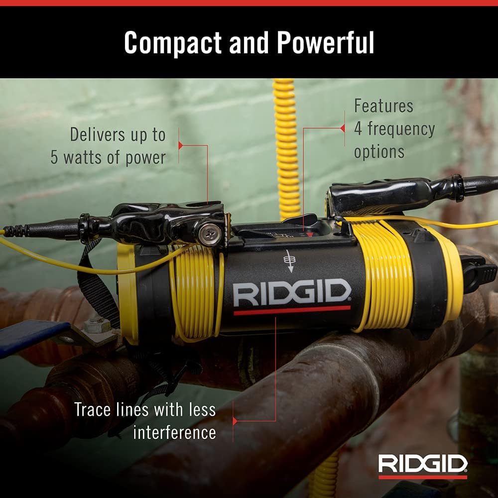 RIDGID 21893 SeekTech SR-20 Utility Pipeline Locator and Receiver & 21898 SeekTech ST-305 Line Transmitter, Line Tracer and Underground Line Locator,Yellow,S