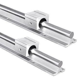 Linear Rail Guide SBR16 Linear Rail 300mm Rail Shaft with SBR16UU Bearing Blocks + SFU1605 Ball Screw 300mm with BK12/BF12, DSG16H Nut Housing and Coupler CNC Parts