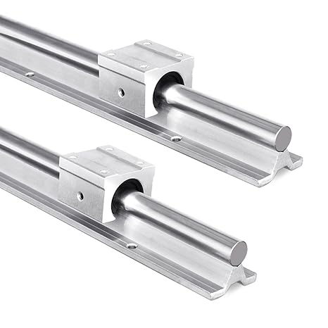 Linear Rail Guide SBR16 Linear Rail 300mm Rail Shaft with SBR16UU Bearing Blocks + SFU1605 Ball Screw 300mm with BK12/BF12, DSG16H Nut Housing and Coupler CNC Parts