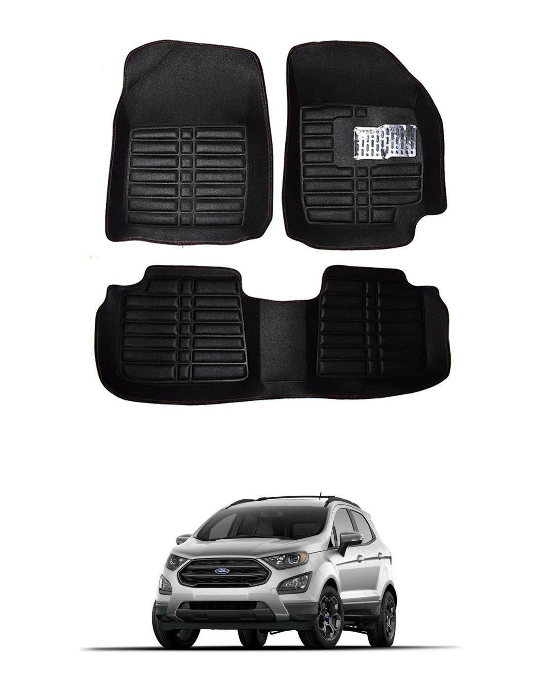 AYW ALL YOU WANT 5D Car Floor Mat for Ford ECOSPORT Black Color