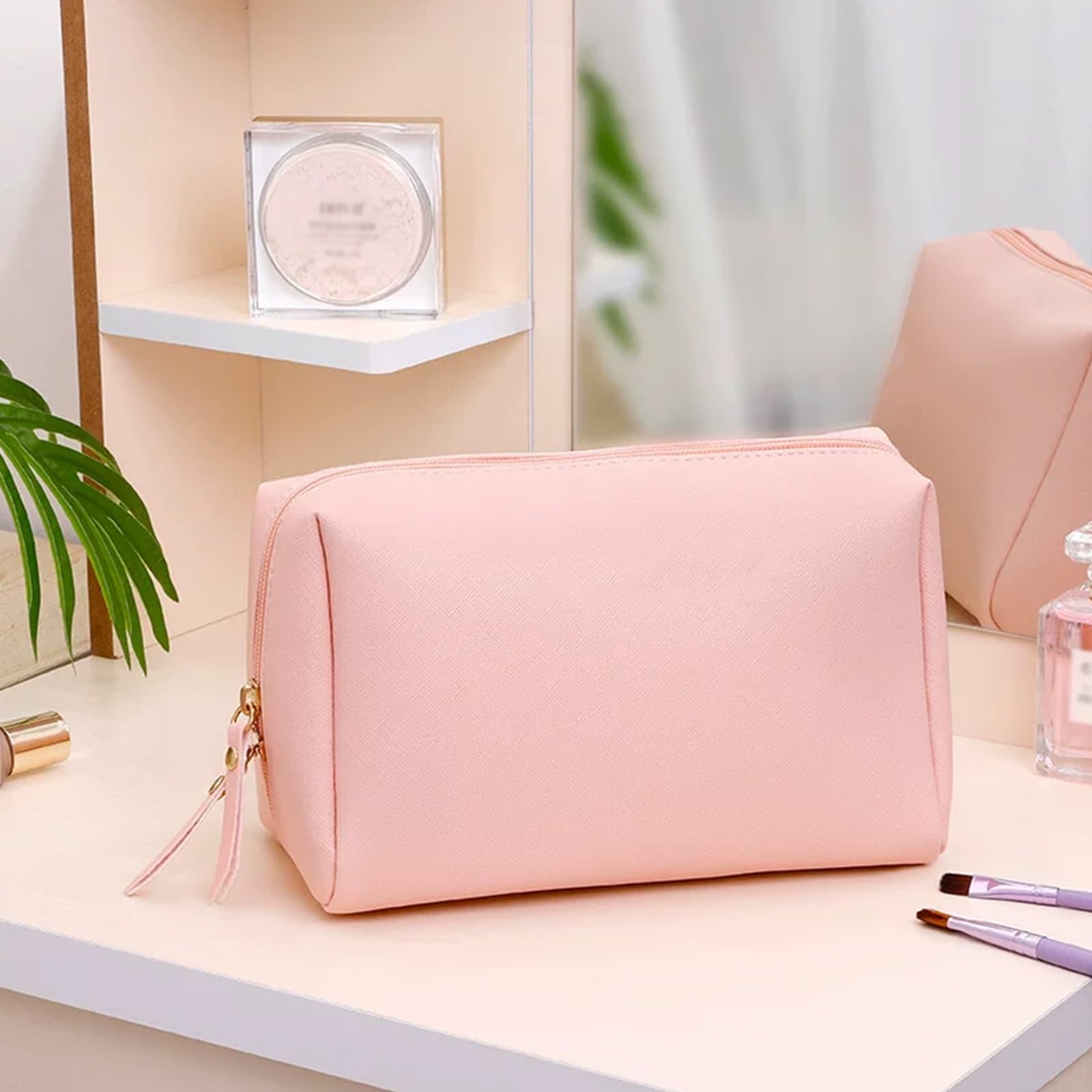 Borse Giornaliere, Beauty Case da Viaggio Donna, Multifunzionale Doppio Strato, Ideale per Il Bagaglio a Mano I Weekend Fuori Porta, Cerniera Doppio Cursore, Facile Accesso(Daisy)
