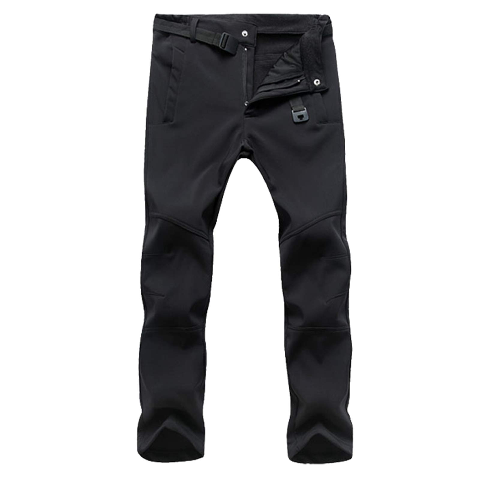 Pantalones de Esquí para Hombres Dawwoti Impermeables y Resistentes al Viento con Bolsillo Cremallera