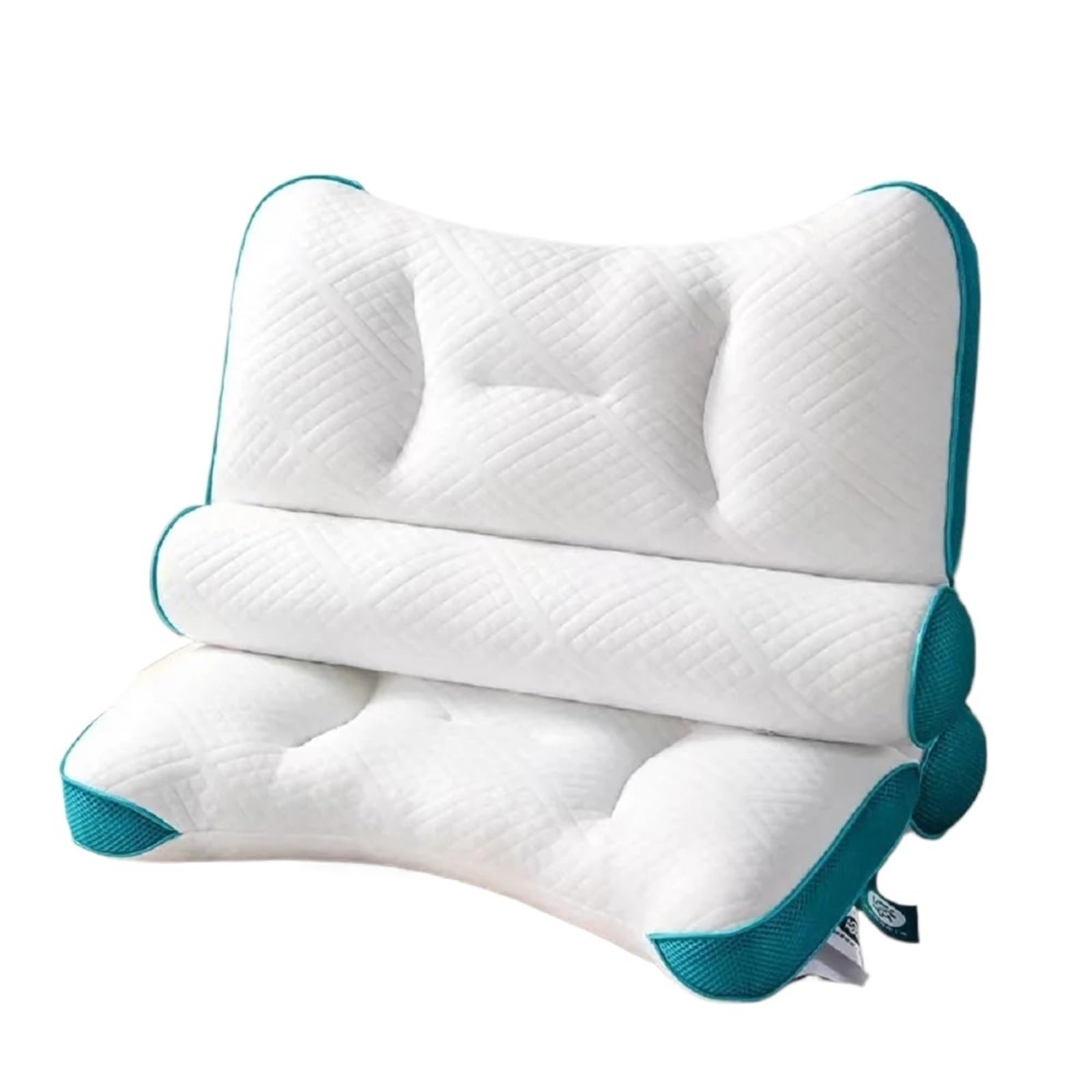GMGQJST Headboard Pillow Ergonomic Pillow 40 * 60cm Memory Cotton Orthopedic Pillow Slow Rebound Sleeping Pillows Ergonomic Relax Cervical For Adult(Blue)