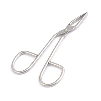 Slant Tip Scissor Handled Tweezers - Scissor-Handle to Ensure Fast, Balanced, Control Every Time A+ Quality