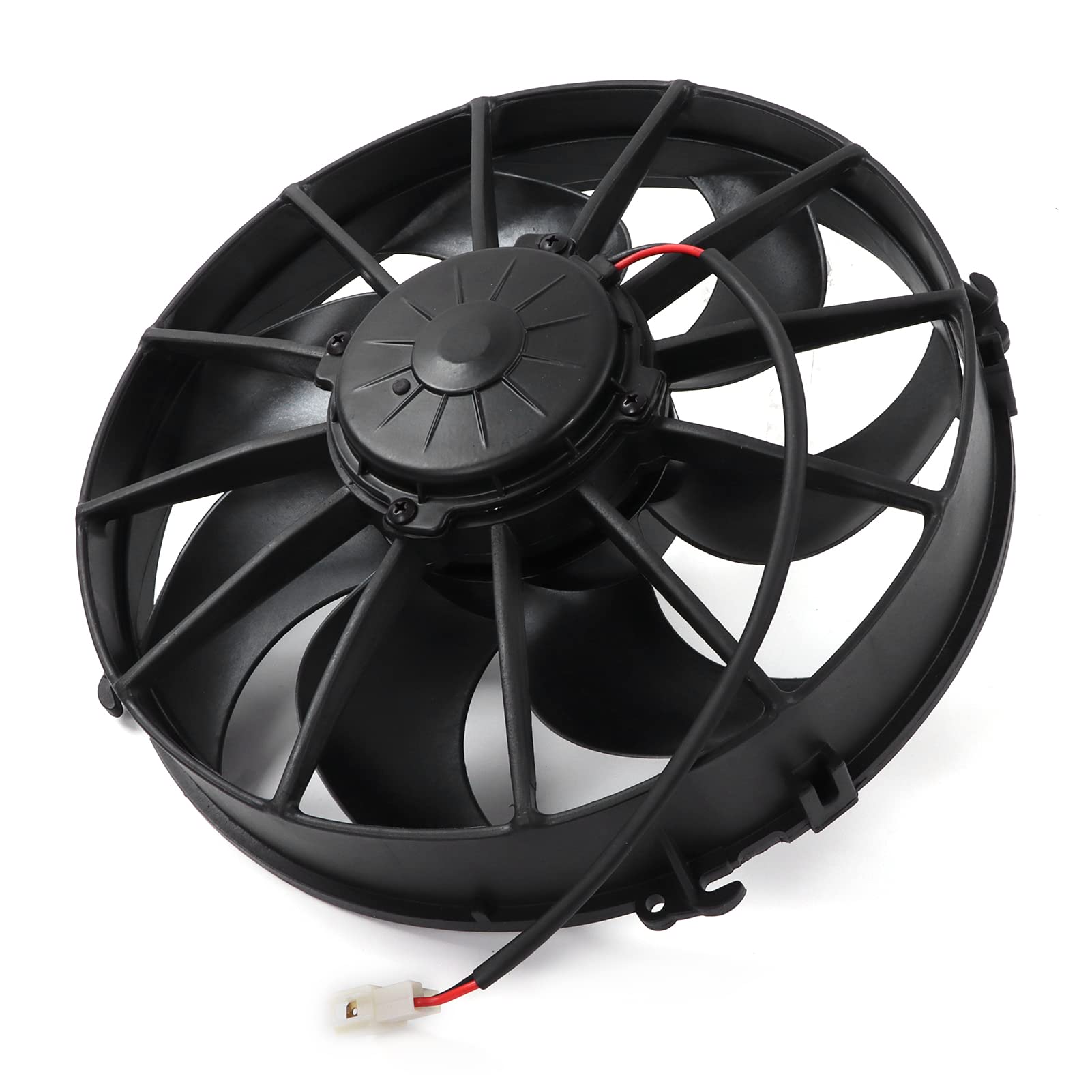 Generic Wentylator Skraplacza AC o Wysokiej Wydajności 24 V 3200 Obr./min dla Autobusów Ciężarówek Smukła Konstrukcja Plastik + Metal