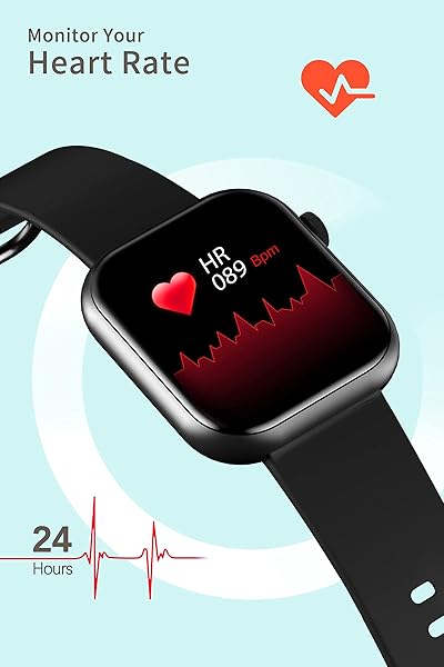CUBOT Smartwatch Uomo Orologio Sportivo Fitness Tracker 1 7 260mAh 5 ATM Pedometro Cardiofrequenzimetro Contapassi Notifiche Messaggi Controller Musicale Fotocamera Nero per Android iOS