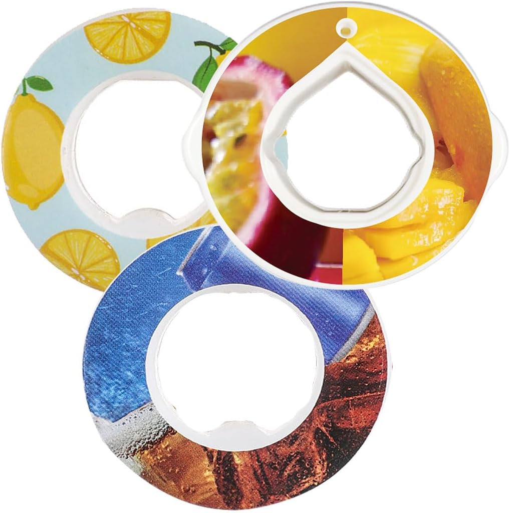 MRTURK REVHQ 3Pcs Fruit Scent Pods for Water Bottle Flavor Caps Water