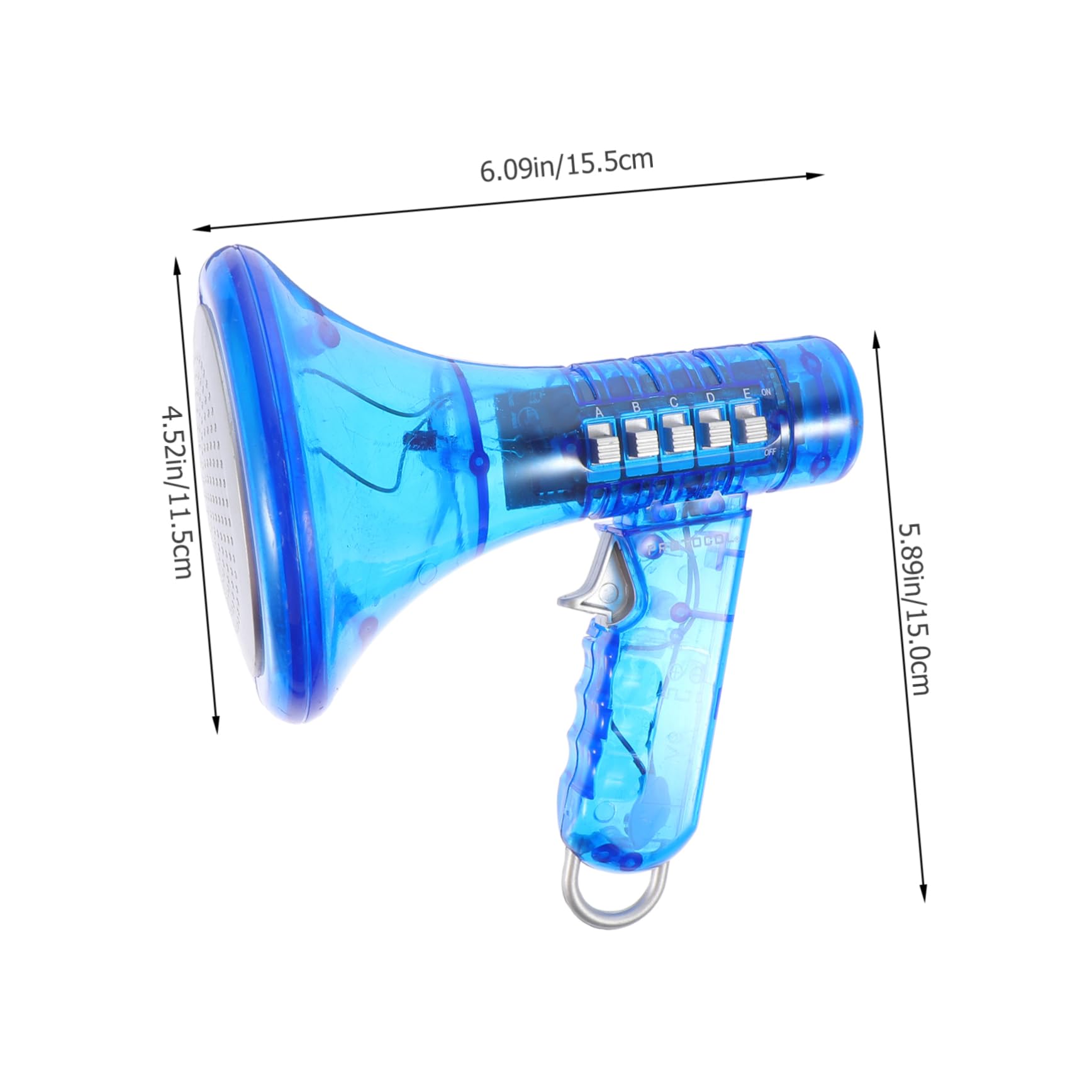 Milisten Boys and Girls' Sound-Changing Loudspeaker Toy Trumpet Playthings Boys and Girls Megaphone Voice Changer