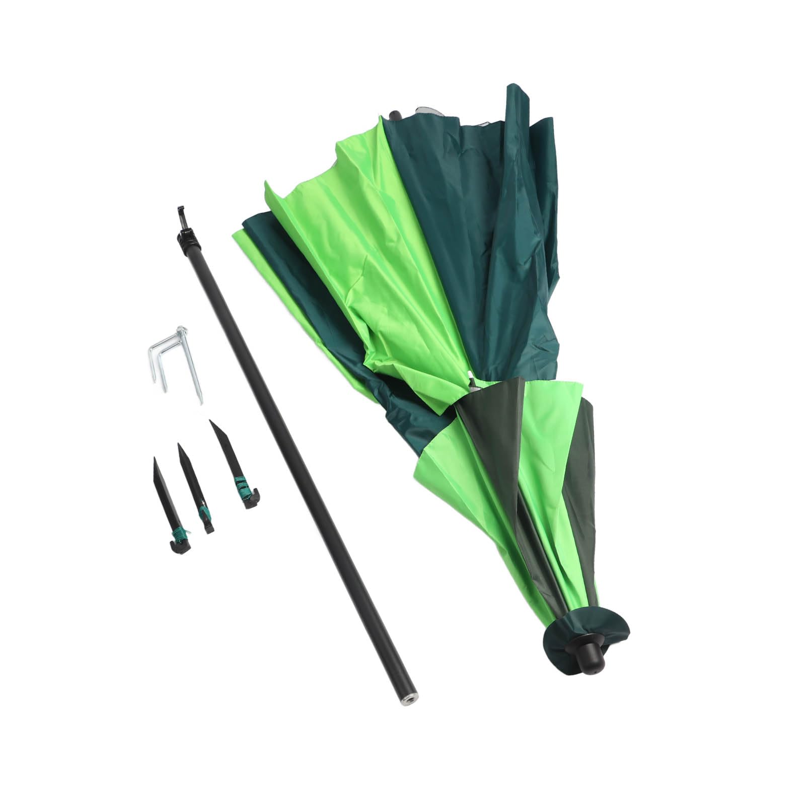 Parasol Wędkarski, Parasol Przeciwsłoneczny z blokadą przeciwsłoneczną, Wodoodporny Oxford o Dużej Gęstości z folią przeciwdeszczową, Idealny na Zewnątrz w słoneczną, deszczową pogodę, 2 Metry