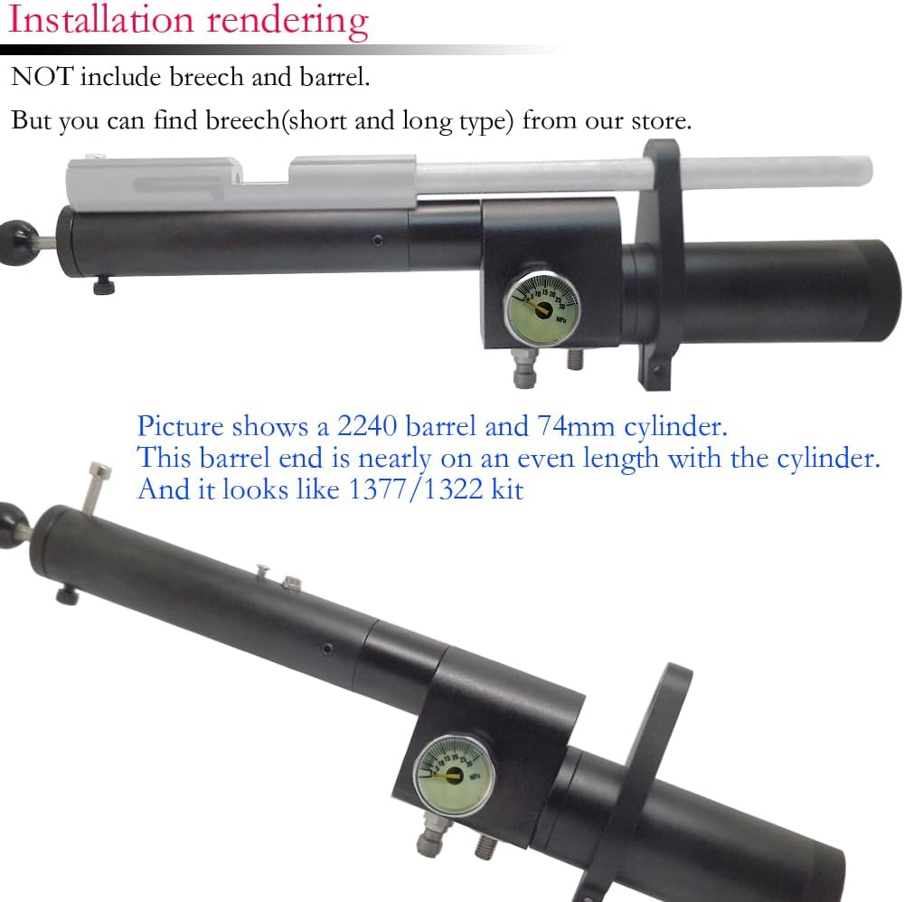 12g CO2 /Pump to PCP Regulated/Adjustabel Pressure KIT HPA for Crosman/Pistol 1377 2240 1322