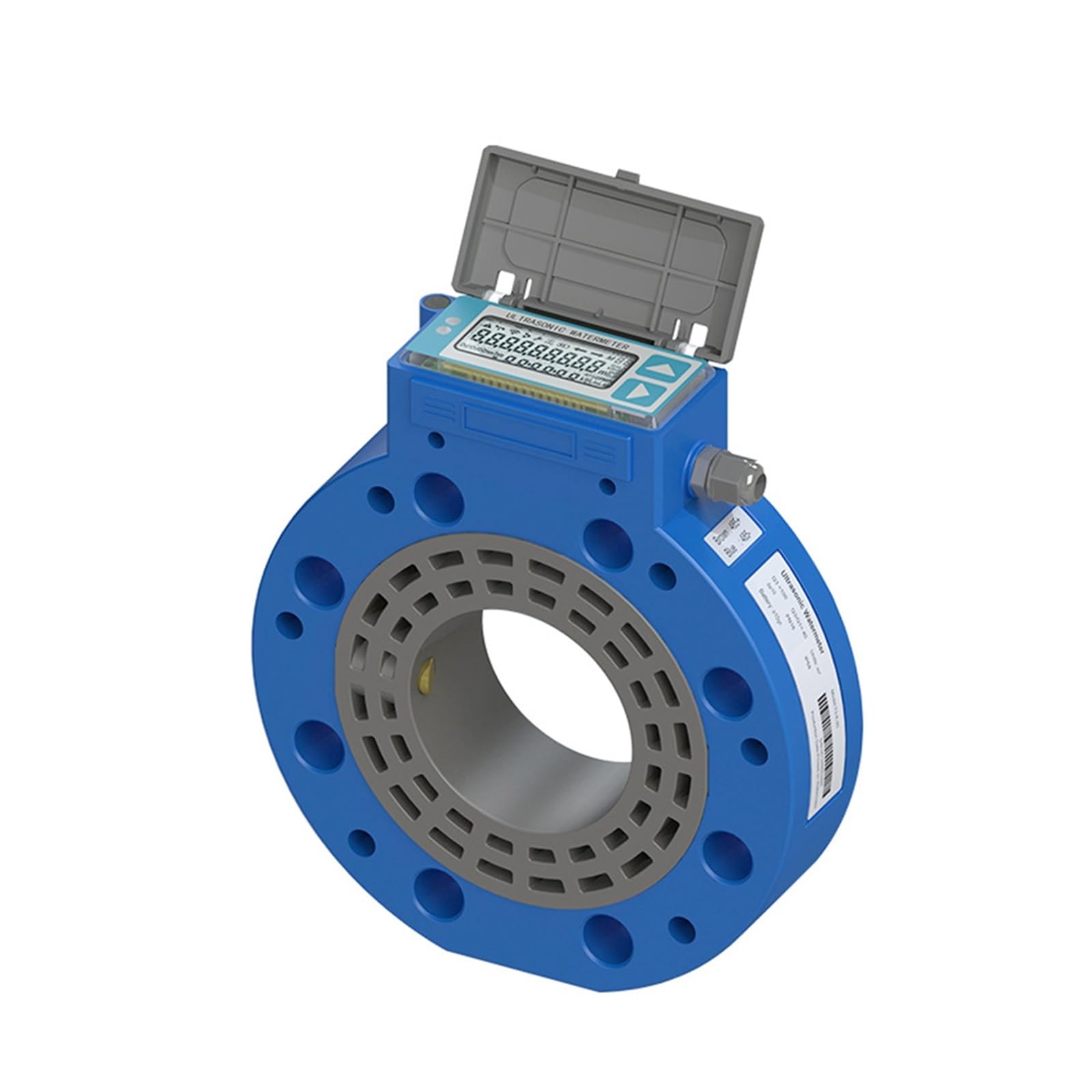 MKHJKIOII Clamped Ultrasonic Water Meter, Flowmeter DN50 DN65 DN80 DN100 Agricultural Irrigation Wireless Intellint((caliber) DN100)