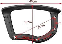 Vista 2 de MERIGLARE Reposabrazos de repuesto para silla de 2 piezas, accesorios de reparación cómodos, piezas de silla de computadora, reposabrazos de malla