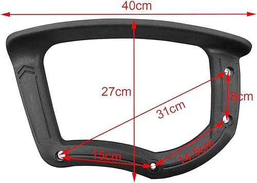 Miniatura 3 de MERIGLARE Reposabrazos de repuesto para silla de 2 piezas, accesorios de reparación cómodos, piezas de silla de computadora, reposabrazos de malla