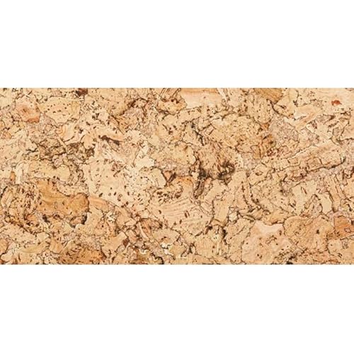 Cork Wall Tiles Decorative 23.62in x 11.81in (11 Tiles) Total 21,31sqft (Natural)