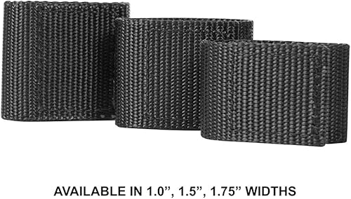 Miniatura 6 de Fusion Tactical - Correa de ajuste para cinturón de policía militar, 1 pulgada de ancho7 pulgadas de largo, color negro