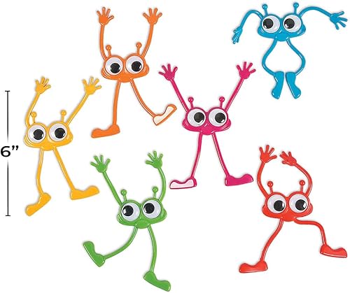 Miniatura 2 de Fun Express - Personajes flexibles de Google Eye - Juguetes - Juguetes de personajes - Dobles - 12 piezas