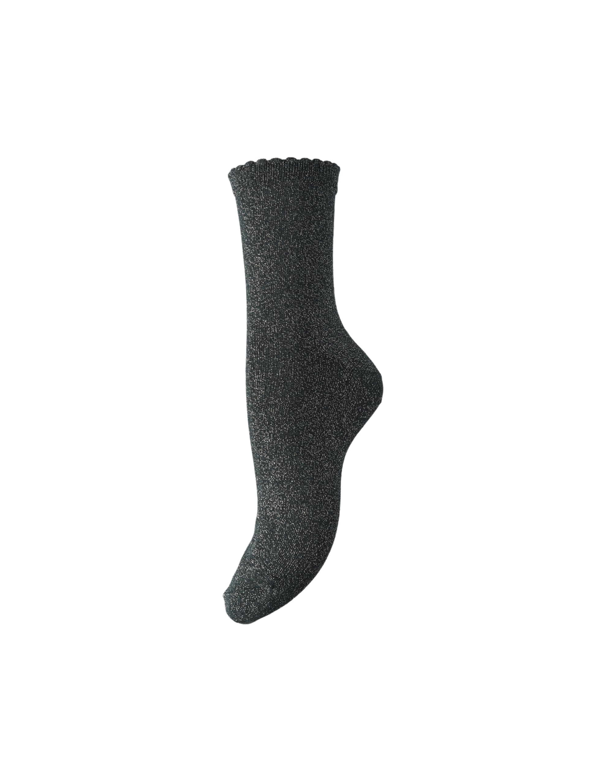PIECES Womens Pcsebby Glitter Long Socks Noos Bc, Darkest Spruce