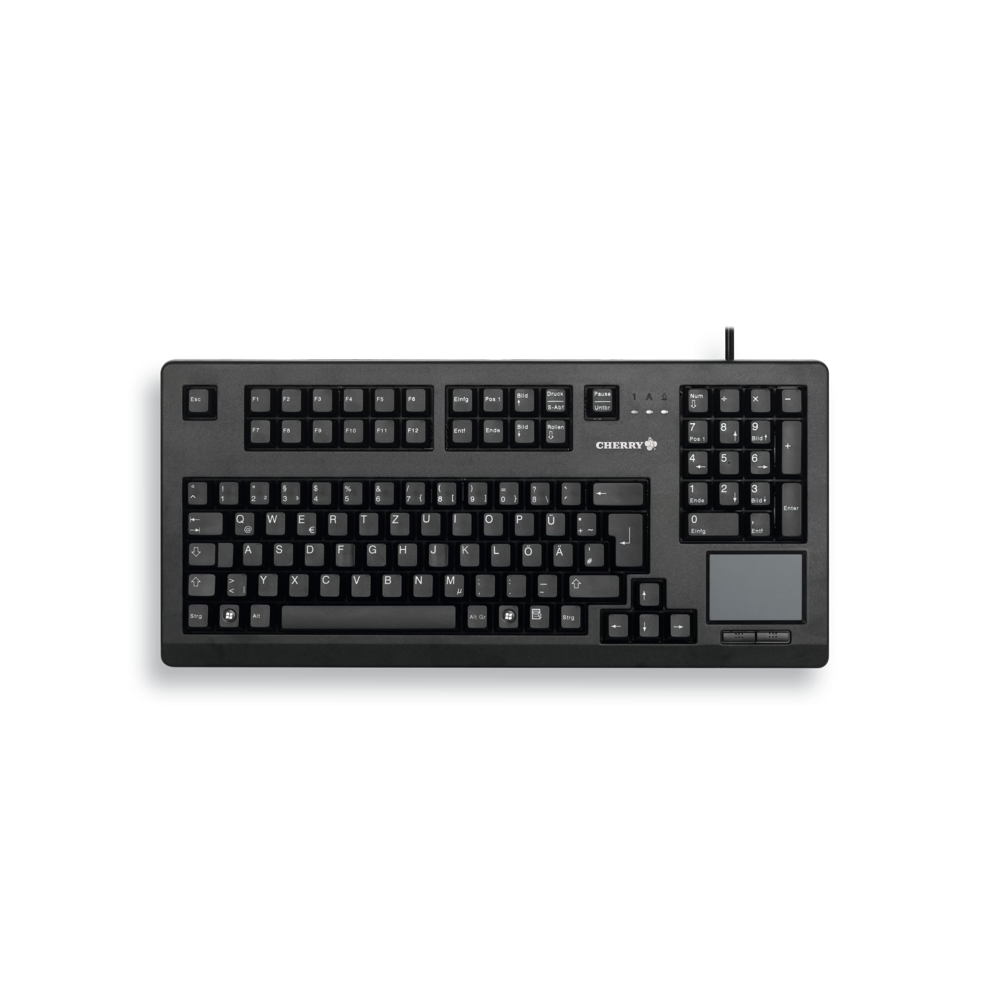 CHERRY TouchBoard G80-11900 tastiera Ufficio USB QWERTY Nordic Nero (CHERRY G80-11900 TOUCHBOARD - PAN-NORDIC) - Versione Tedesca
