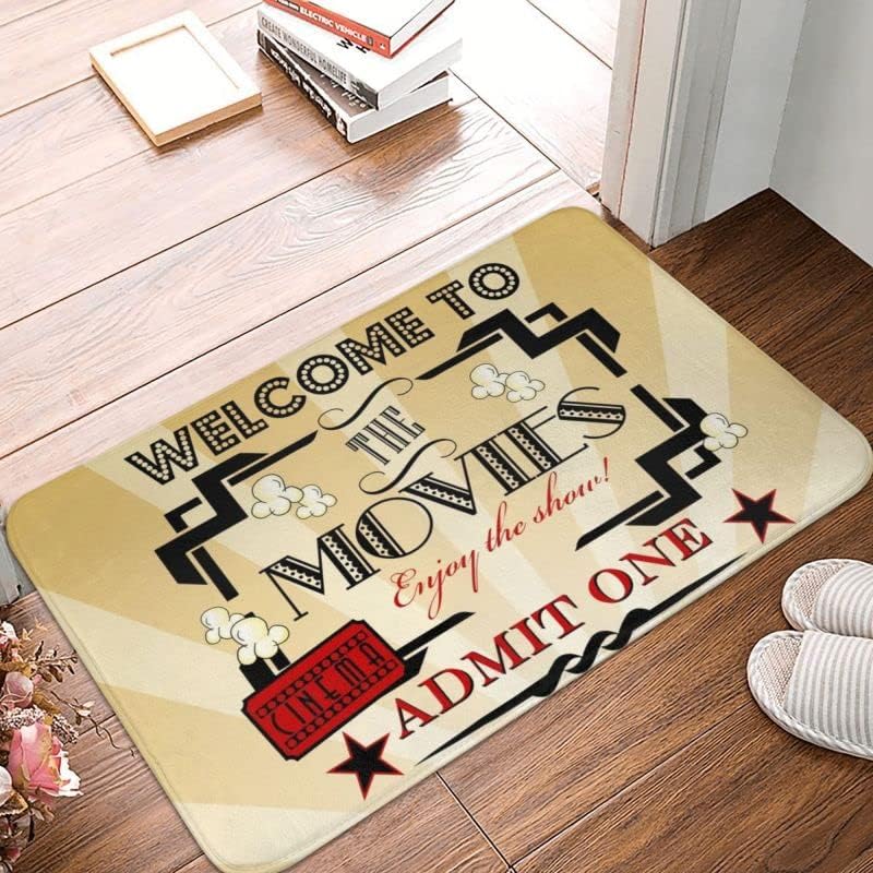 Tapete extra duradero para puerta Tapete antideslizante para cine de cine de 16 x 24 pulgadas Tapete extra duradero para puerta Tapete antideslizante para cine de cine de 16 x 24 pulgadas