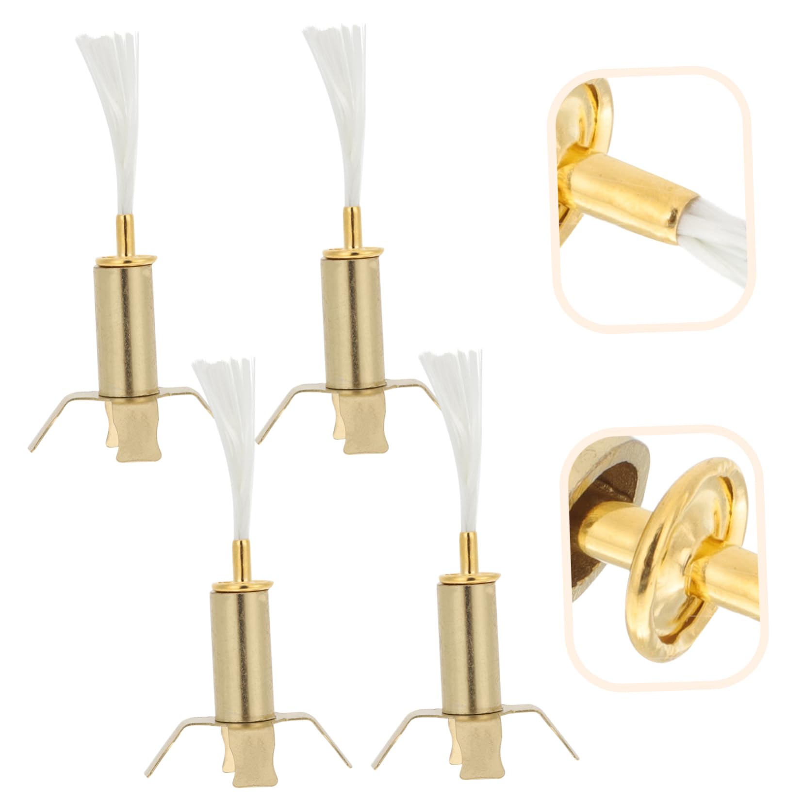 Amosfun 3sets Supporti per Stoppini di Lampade Ad Lega Portacandele Buddista Piedi per Decorazioni Eleganti e Cerimonie Religiose