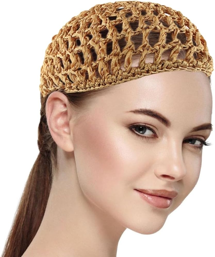 Bonnet Crocheté Main Pour Perruque - Accessoire Festival, Cosplay, Fête, Tissu Polyester, Couleur Assortie