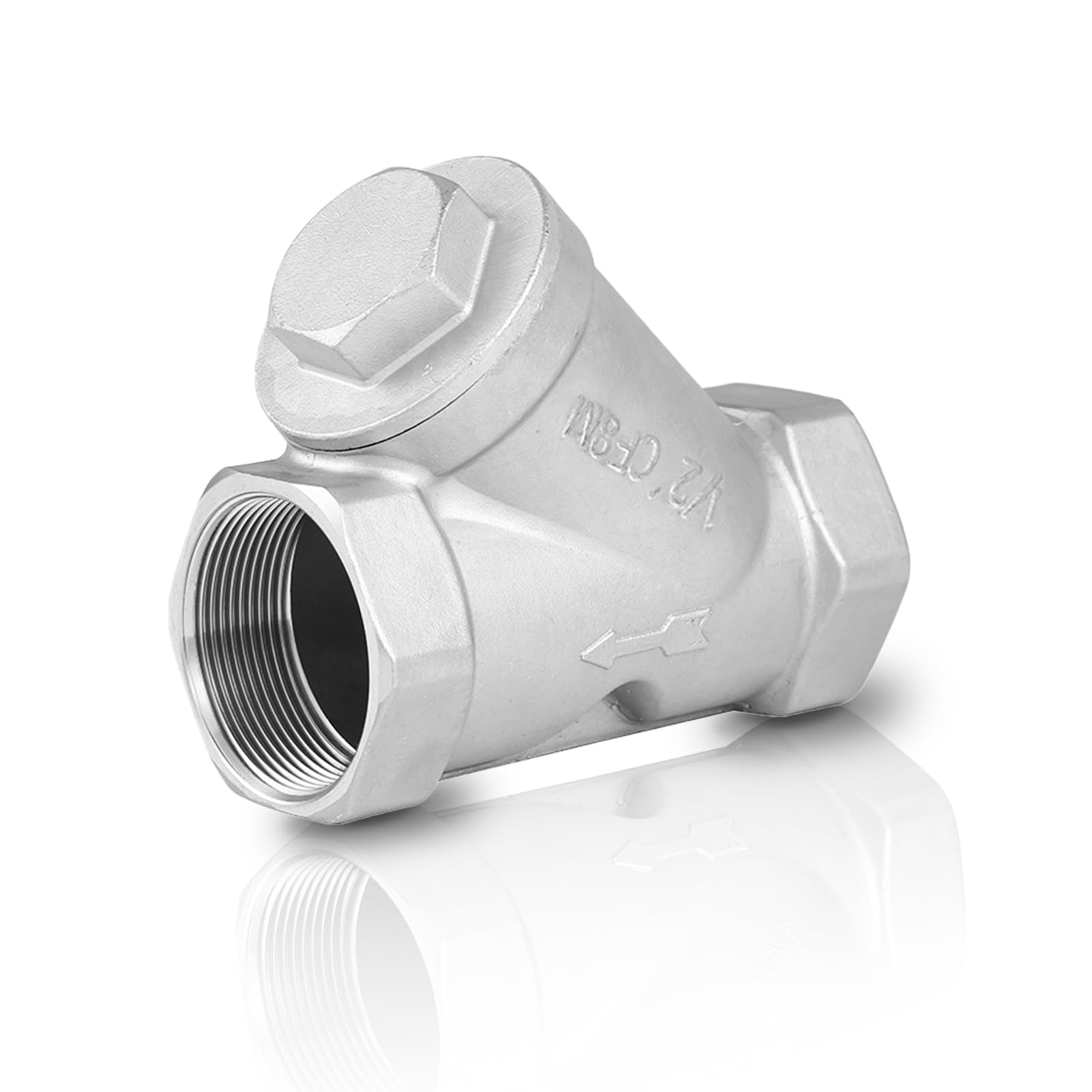 Filtro A Y In Acciaio Inox DN15 1/2" - Per Acqua, Gas E Vapore | Filtrazione Tubazioni, Facile Da Pulire - Foto 3