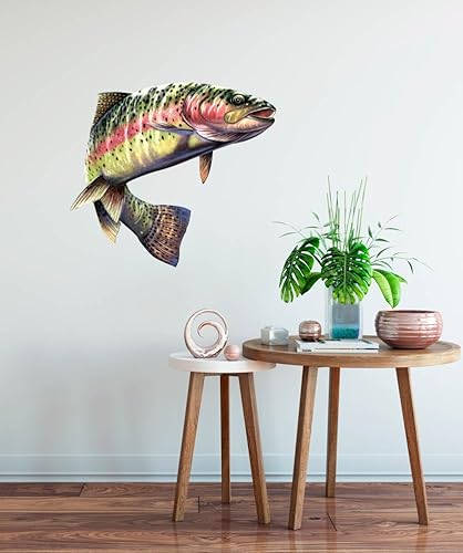 Miniatura 2 de Rainbow Trout - Adhesivo decorativo de vinilo grande de 25 pulgadas