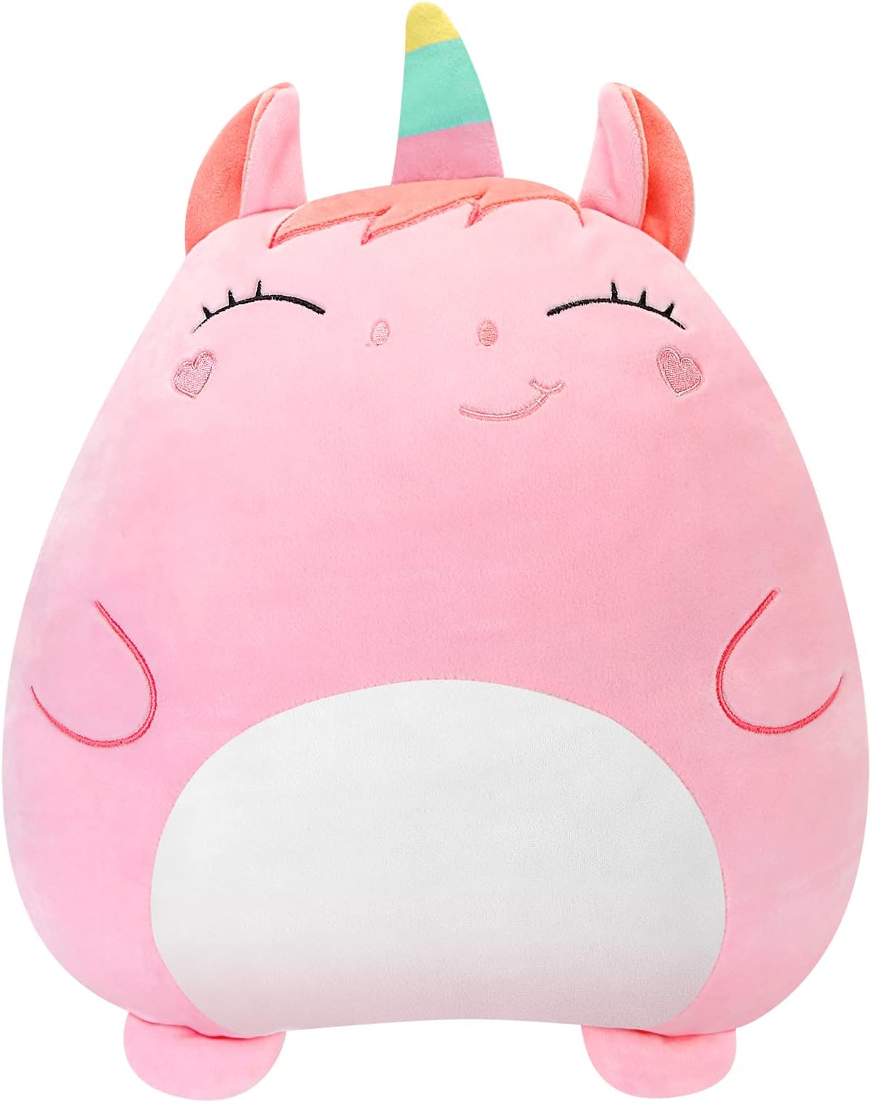 Stuffed Animals Plush Toy 16inch Pink Cute Stuffed Animals for Girls Cartoon Kid's Plush Toy Pillows Soft Lumbar Back Cushion Birthday Gifts for Kids Children
