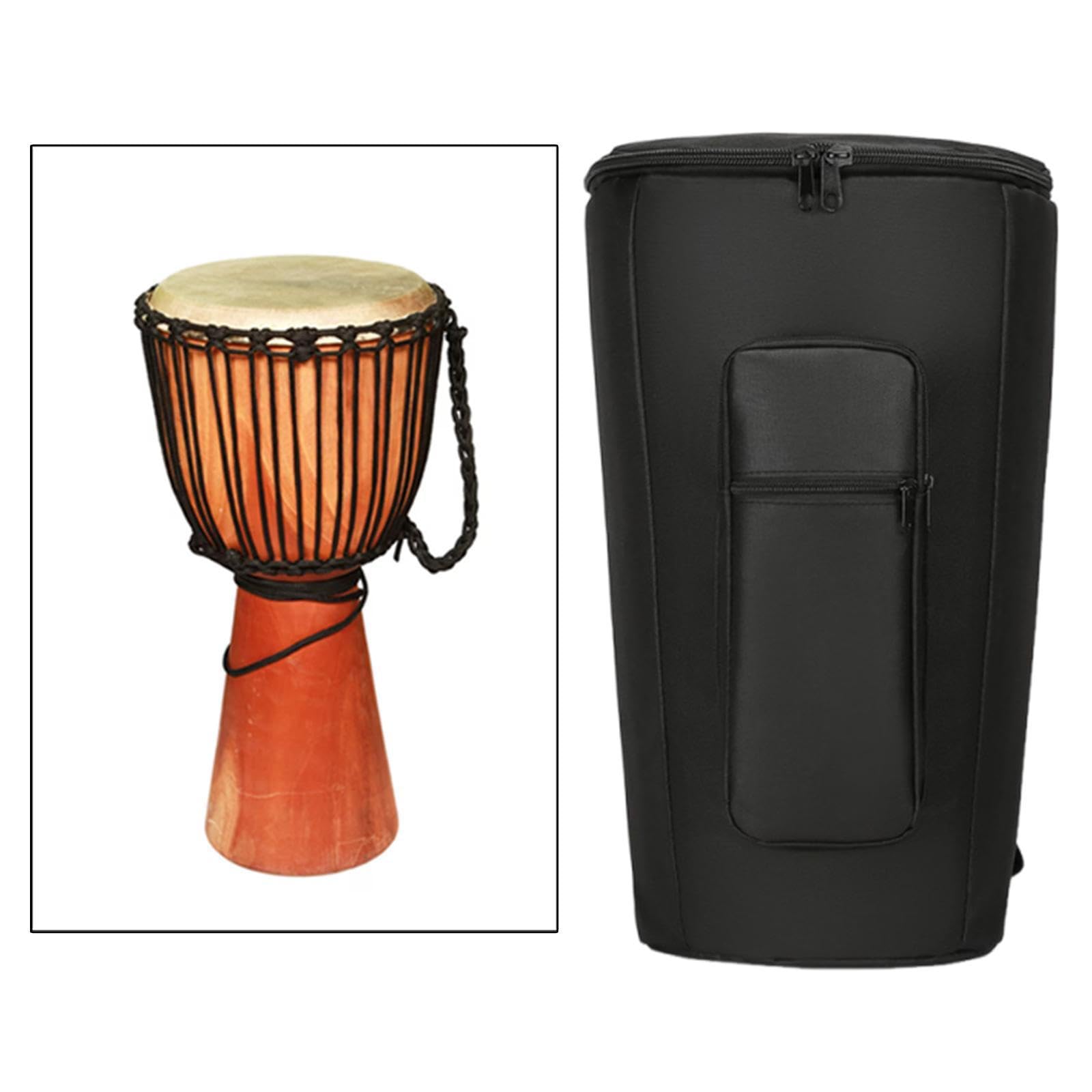 Wmqbjta Djembe Carry Case with Padded Backpack Design for African Drum, 10 Inch