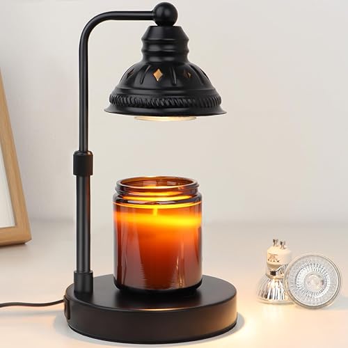 Candle Warmer Lamp,Candle Warming Lamp with Timer Dimmer - Candle Melter Light Warmer with USB Port,Electric Candle Heating Lamp,Gift for Women Bedroom Home Decor