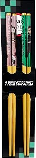Surreal Entertainment Demon Slayer Chopsticks Set of 2 - Tanjiro and Nezuko Demon Slayer Merch - Includes 2 Sets of Anime Chopsticks
