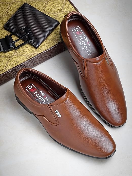 Image of Action-OFFICE-81 Synthetic Leather Stylish & Comfortable Formal Shoes for Men