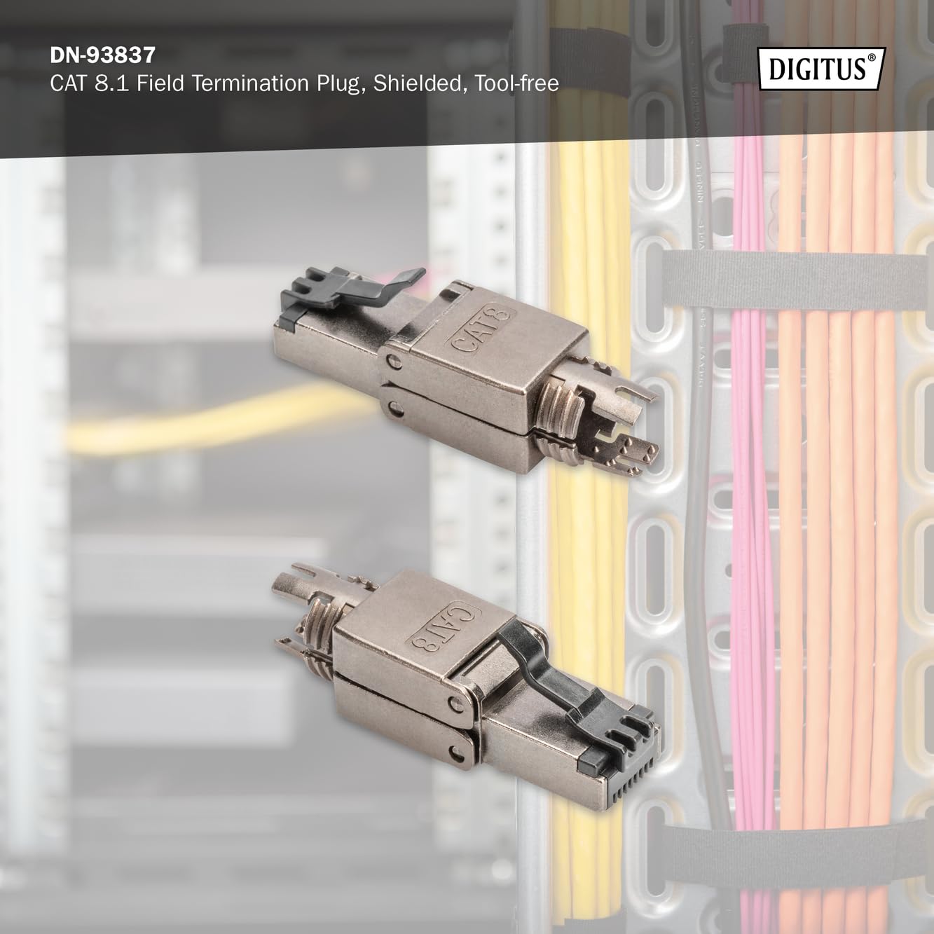 DIGITUS DN-93631 - Netwerkconnector Cat 6A - 5 stuks - 360° afgeschermd